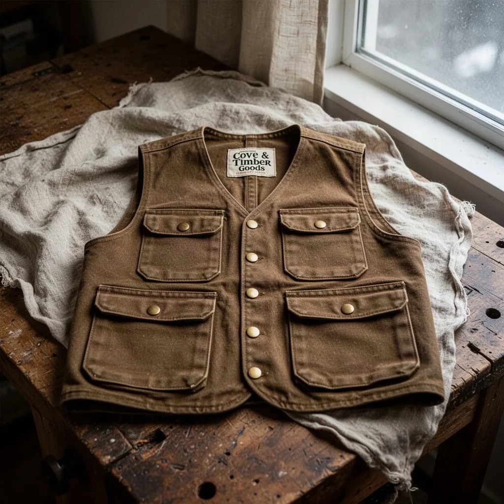 Cove & Timber Goods Duck Canvas Field Vest