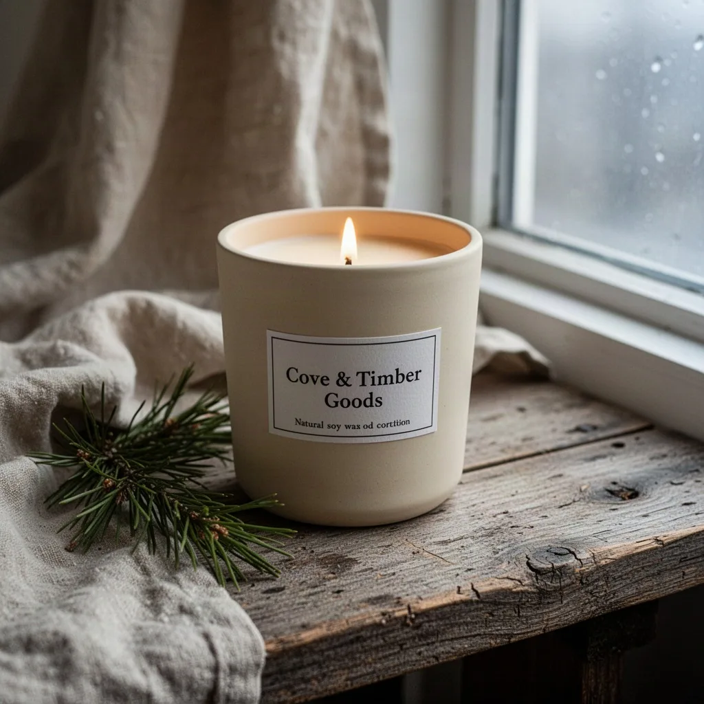 Cove & Timber Goods Pine Resin Hearth Candle